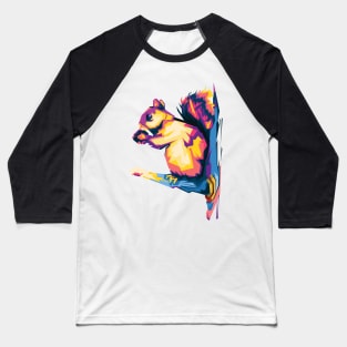 Squirrel colorful Baseball T-Shirt